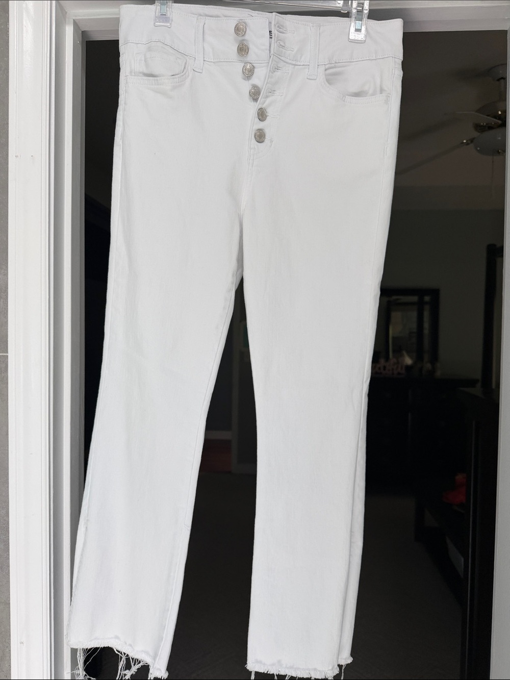 VERVET BY FLYING MONKEY White High-Rise Ankle & Cropped Jeans
